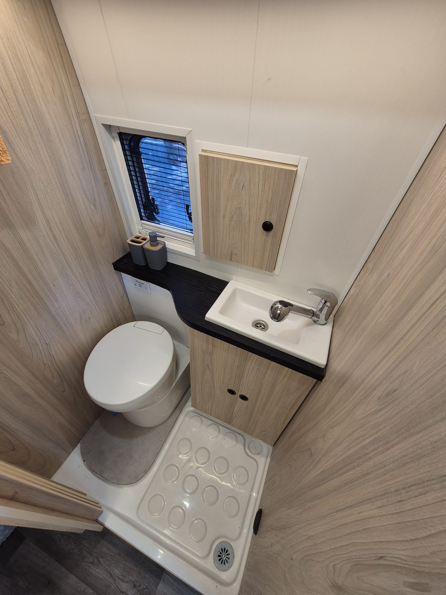 WC der Wohnwagen